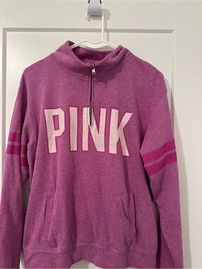 Victoria’s Secret PINK Purple Pink 1/4 Zip Sweater Size Small Women’s